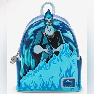 NWT Loungefly Disney Hades Blue Flame Mini‎ Backpack Boxlunch Exclusive